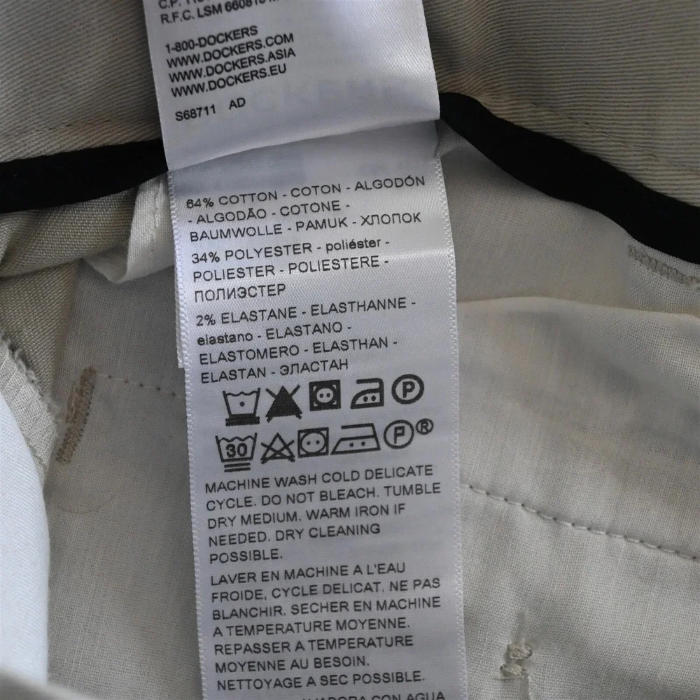 Dockers pants size
